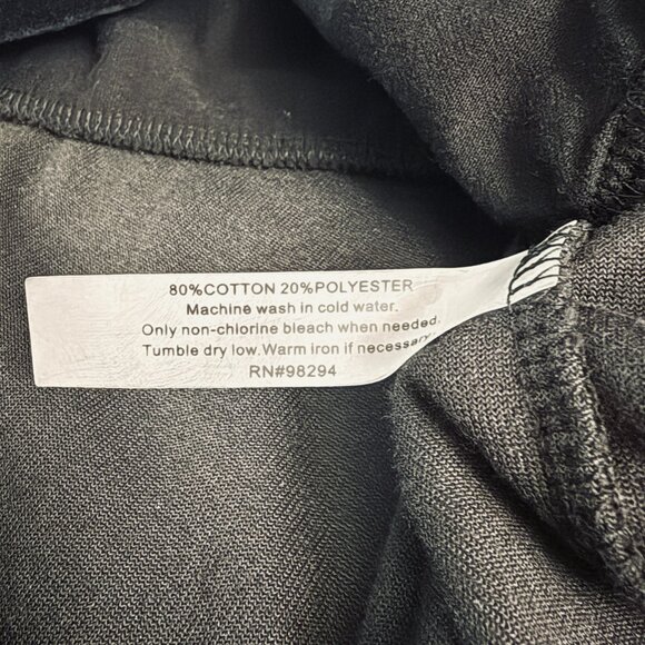 Onque Casuals Cotton Blend Black Velour Jacket With Zip Pockets - Picture 5 of 12